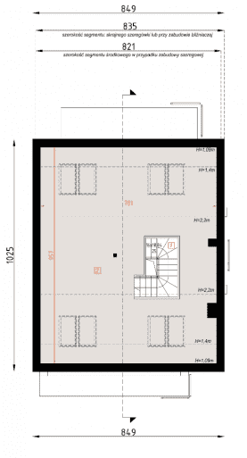 Rzut projektu D429 - WT2021 - Poddasze