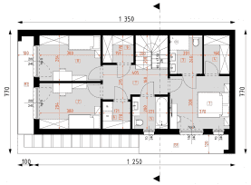 Rzut projektu D438 - WT2021 - Piętro