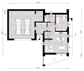 Rzut projektu D431 - WT2021 - Parter