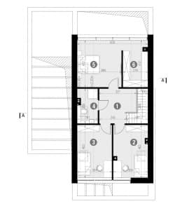 Rzut projektu HOMEKONCEPT 66 - Rzut poddasza