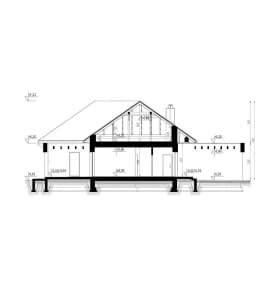 Rzut projektu HOMEKONCEPT 31 wariant 04 - przekrój
