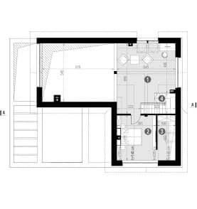 Rzut projektu HOMEKONCEPT 67 - Rzut poddasza