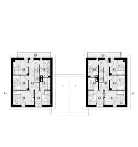 Rzut projektu HOMEKONCEPT 72 B - Rzut poddasza