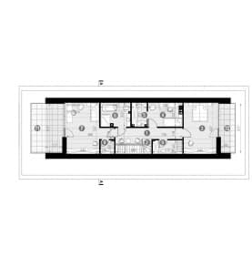 Rzut projektu HOMEKONCEPT 91 wariant 01 - Rzut poddasza