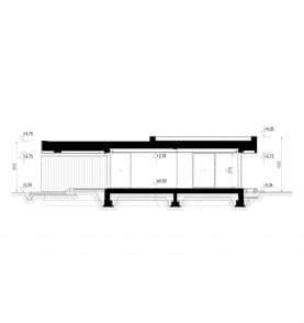 Rzut projektu HOMEKONCEPT 106 - przekrój