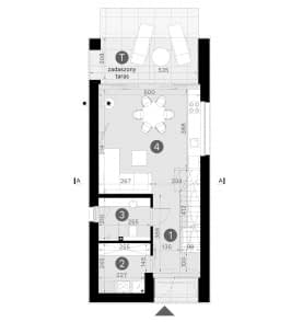 Rzut projektu HOMEKONCEPT 129 - Rzut parteru