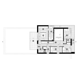 Rzut projektu HOMEKONCEPT 113 - Rzut piętra