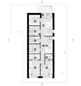 Rzut projektu HOMEKONCEPT 124 - Rzut poddasza