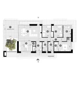 Rzut projektu HOMEKONCEPT 144 - Rzut parteru