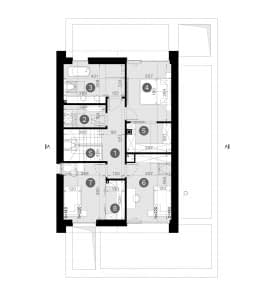 Rzut projektu HOMEKONCEPT 134 - Rzut poddasza