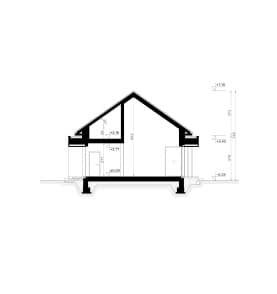 Rzut projektu HOMEKONCEPT 144 G1 - przekrój