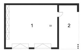 Rzut projektu BK-65 BUDYNEK GOSPODARCZY - Rzut