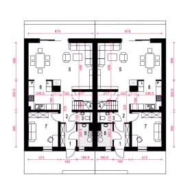 Rzut projektu Aria II B-BL1 - Parter