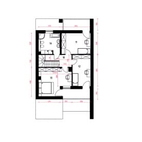 Rzut projektu Talia z garażem - Piętro