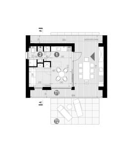 Rzut projektu HOMEKONCEPT 85 DL - Rzut parteru