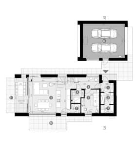 Rzut projektu HOMEKONCEPT 114 G2 - Rzut parteru