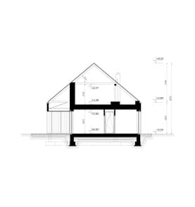 Rzut projektu HOMEKONCEPT 120 - przekrój