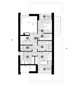 Rzut projektu HOMEKONCEPT 130 A - Rzut poddasza