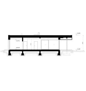 Rzut projektu HOMEKONCEPT 122 G2 - przekrój