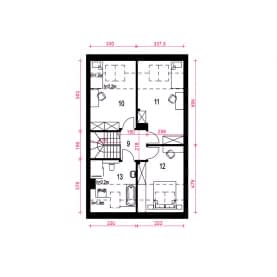 Rzut projektu Aria II B-SZ - Piętro