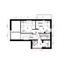 Rzut projektu Sobota B - Piętro