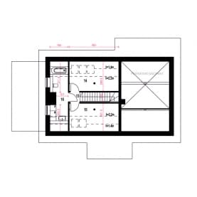 Rzut projektu Ziomek z wiatą - Piętro