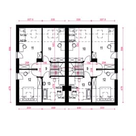Rzut projektu Aria II B-BL1 - Piętro