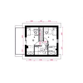 Rzut projektu Czubajka - Piętro