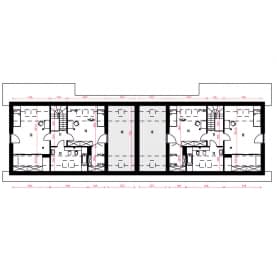 Rzut projektu Paprotka A-BL z garażem - Piętro