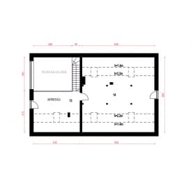 Rzut projektu Lena - Piętro