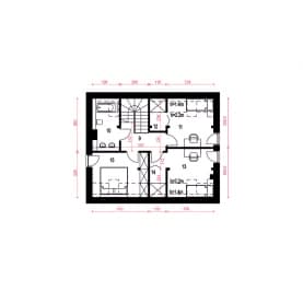 Rzut projektu Hazi - Piętro