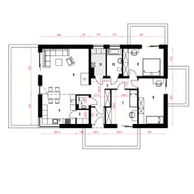 Rzut projektu Lena II - Parter