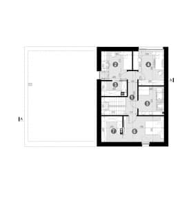 Rzut projektu HOMEKONCEPT 100 G2 - Rzut poddasza