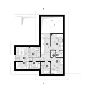 Rzut projektu HOMEKONCEPT 96 - Rzut poddasza