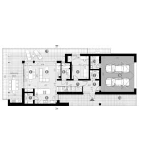 Rzut projektu HOMEKONCEPT 99 - Rzut parteru