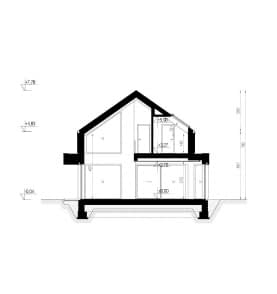 Rzut projektu HOMEKONCEPT 102 - Przekrój