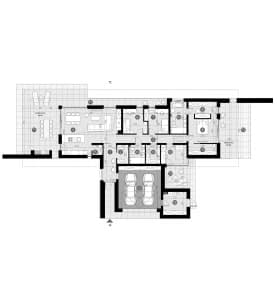 Rzut projektu HOMEKONCEPT 108 - Rzut parteru