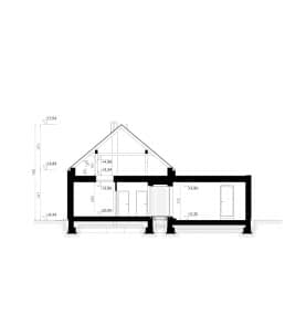 Rzut projektu HOMEKONCEPT 117 G2 - przekrój