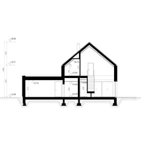 Rzut projektu HOMEKONCEPT 109 - przekrój