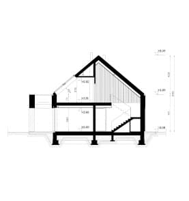 Rzut projektu HOMEKONCEPT 119 G2 - przekrój