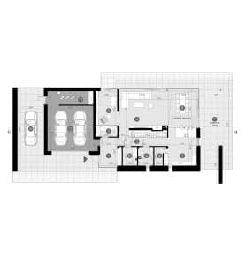 Rzut projektu HOMEKONCEPT 113 - Rzut parteru