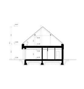 Rzut projektu HOMEKONCEPT 119 - przekrój