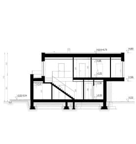 Rzut projektu HOMEKONCEPT 82 - przekrój
