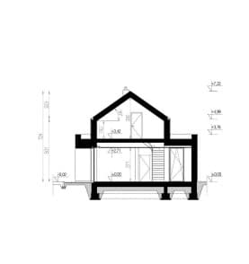 Rzut projektu HOMEKONCEPT 91 - przekrój