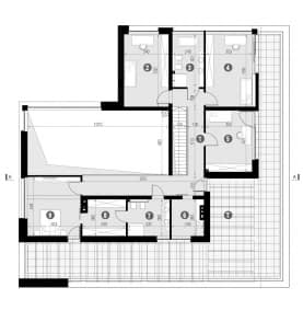 Rzut projektu HOMEKONCEPT 74 - Rzut piętra