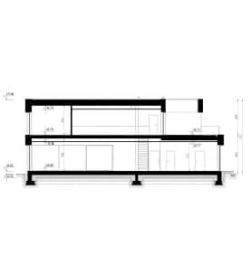 Rzut projektu HOMEKONCEPT 74 - przekrój