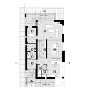 Rzut projektu HOMEKONCEPT 78 - Rzut parteru