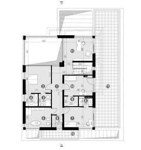 Rzut projektu HOMEKONCEPT 83 - Rzut piętra