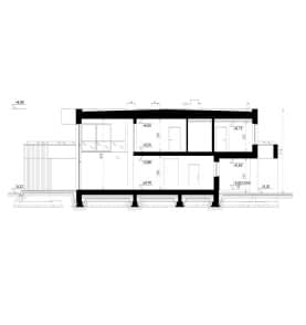 Rzut projektu HOMEKONCEPT 83 - przekrój