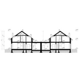 Rzut projektu HOMEKONCEPT 72 B - przekrój